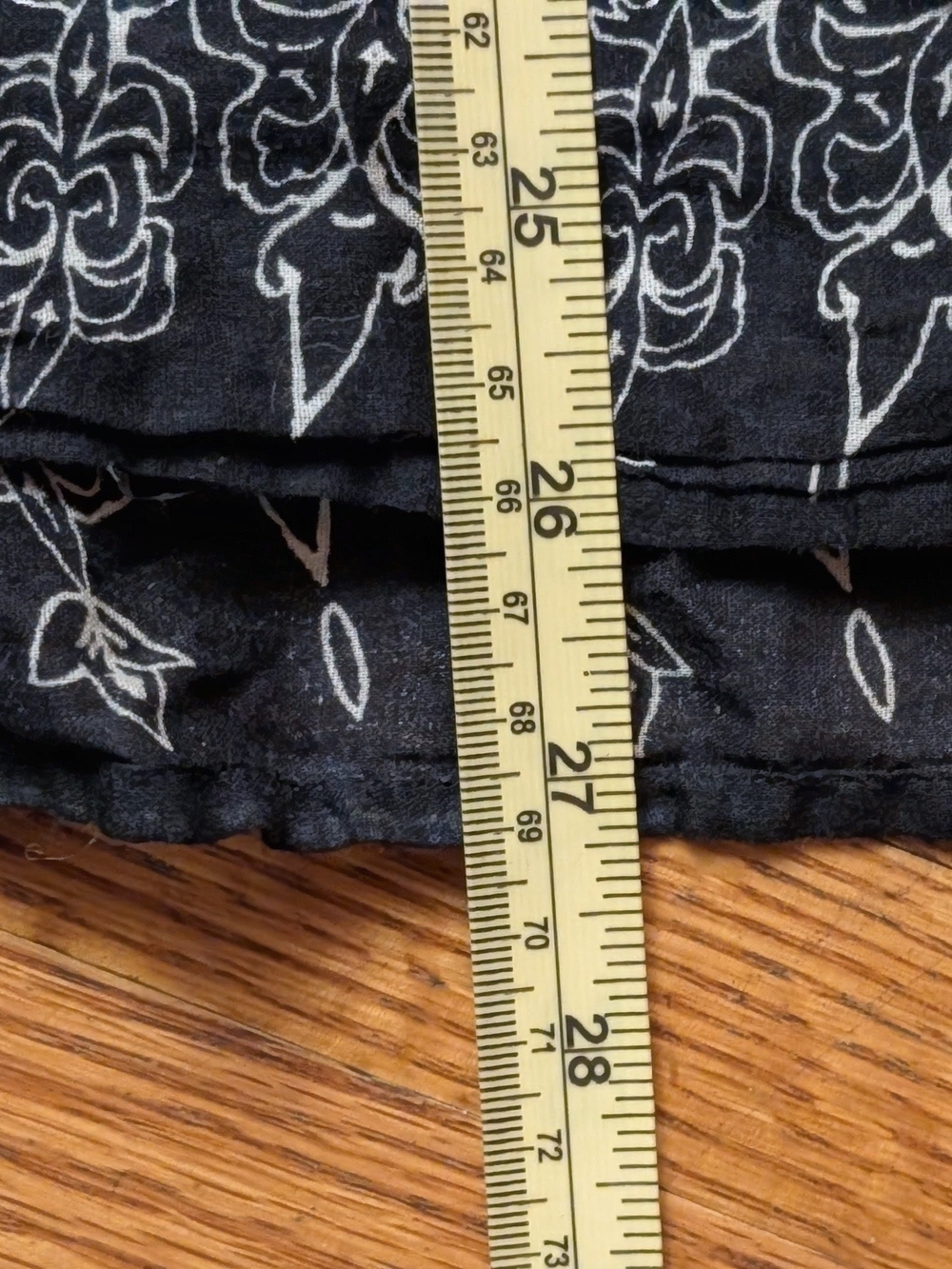 Studio West B/W Patterned Extra Lightweicht Cotton A-Line Boho Skirt Size L/XL - Picture 9 of 9